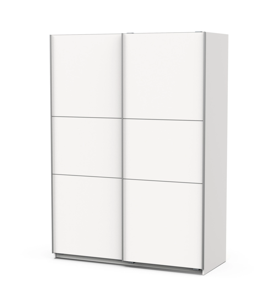 Armadio ante scorrevoli "ghost" bianco 148x59x203 cm